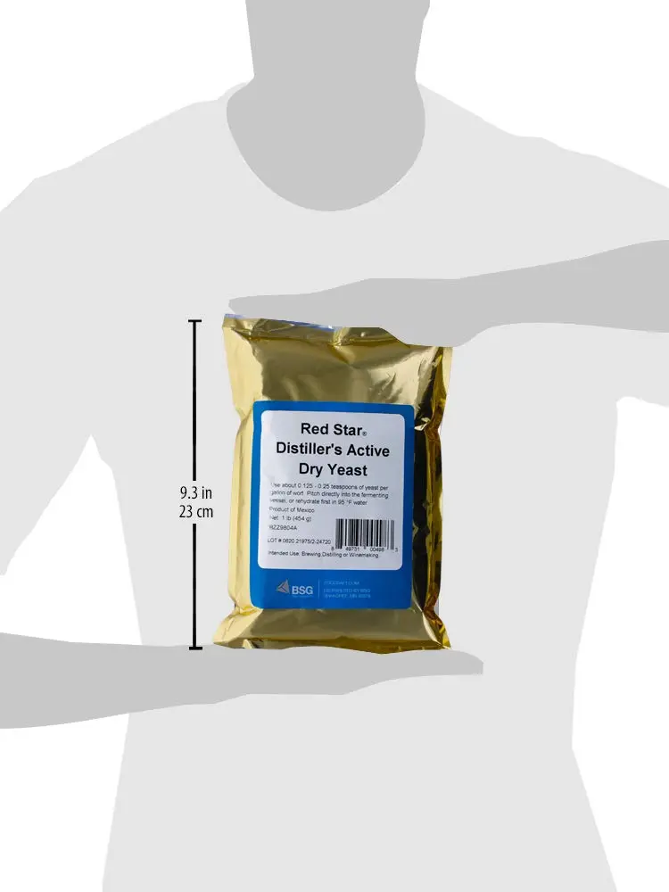 Red Star Distiller's Active Dry Yeast 454 g (1 lb) | High Alcohol Yield for Grain Mash Fermentation - view 2