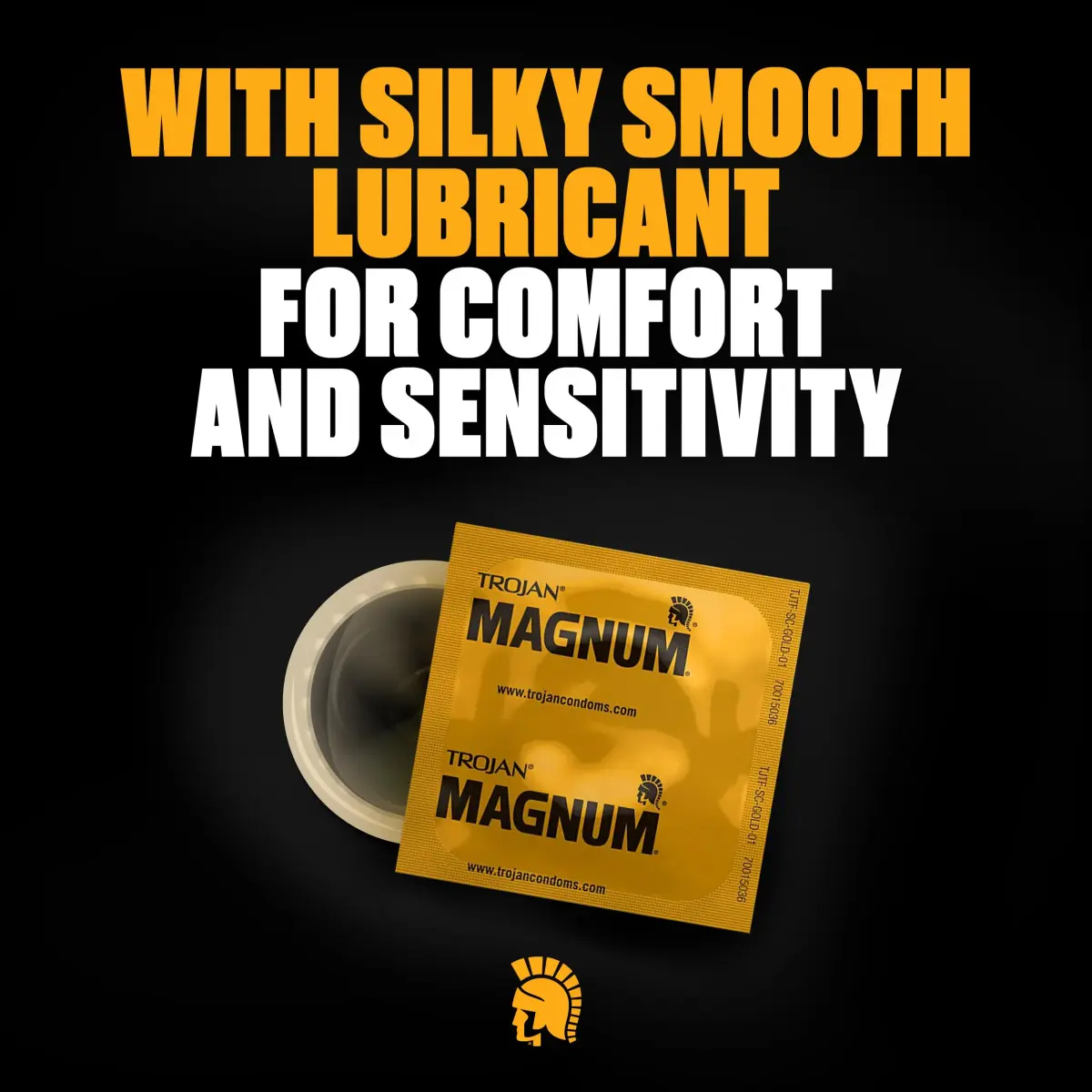 TROJAN Magnum Lubricated Large Condoms 36 Count Pack | Contoured Shape for Comfort & Secure Fit - view 3