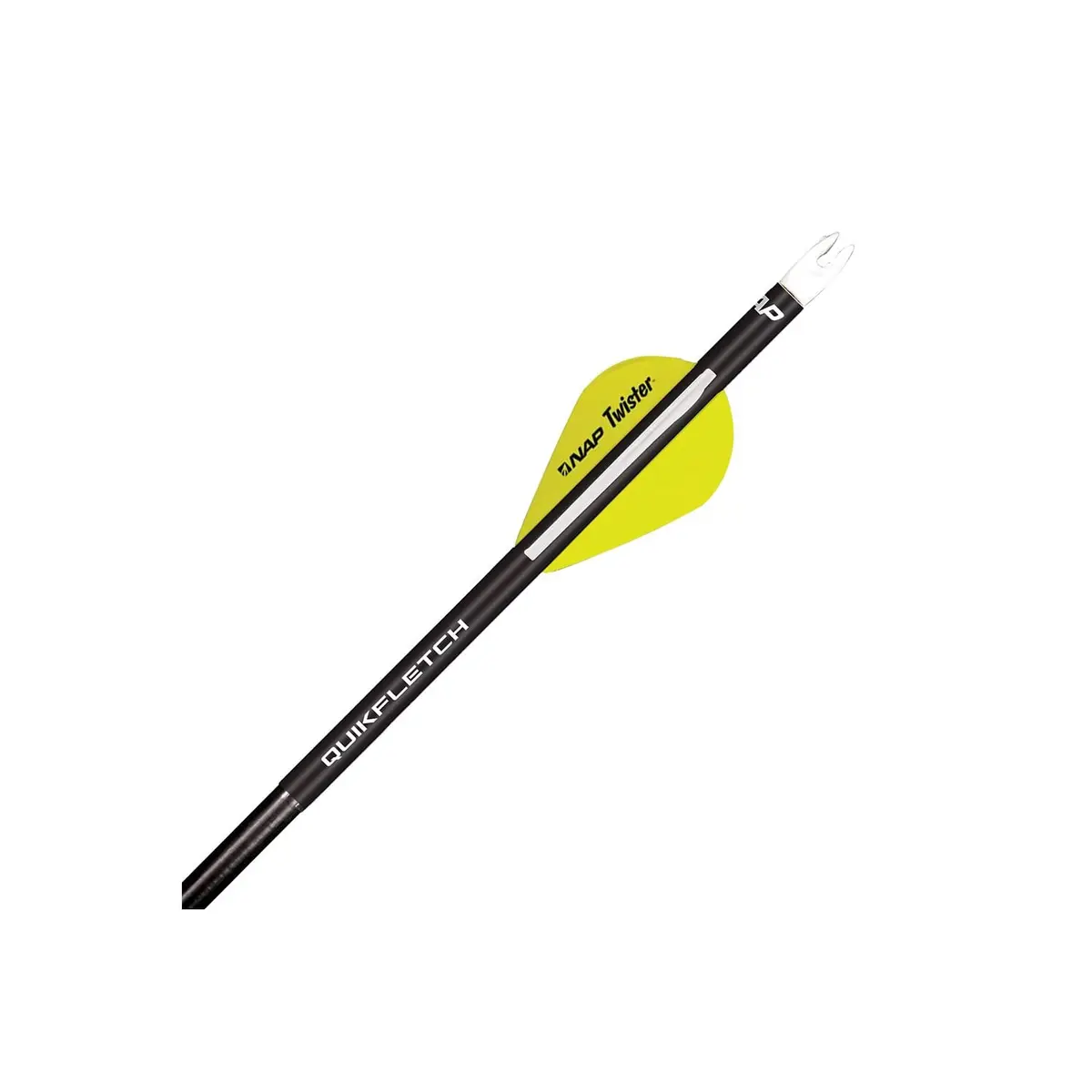 New Archery Products Quikfletch Twister 2" 3-Vane Fletching 6-Pack | Easy Arrow Building for Indian Archers - main product image