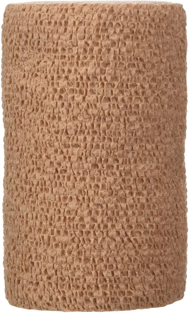 Coban 3M Self-Adherent Wrap 1584 Tan 4 in. x 5 yd. | Sticks to Itself for Secure Bandaging - main product image