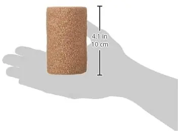 Coban 3M Self-Adherent Wrap 1584 Tan 4 in. x 5 yd. | Sticks to Itself for Secure Bandaging - view 2