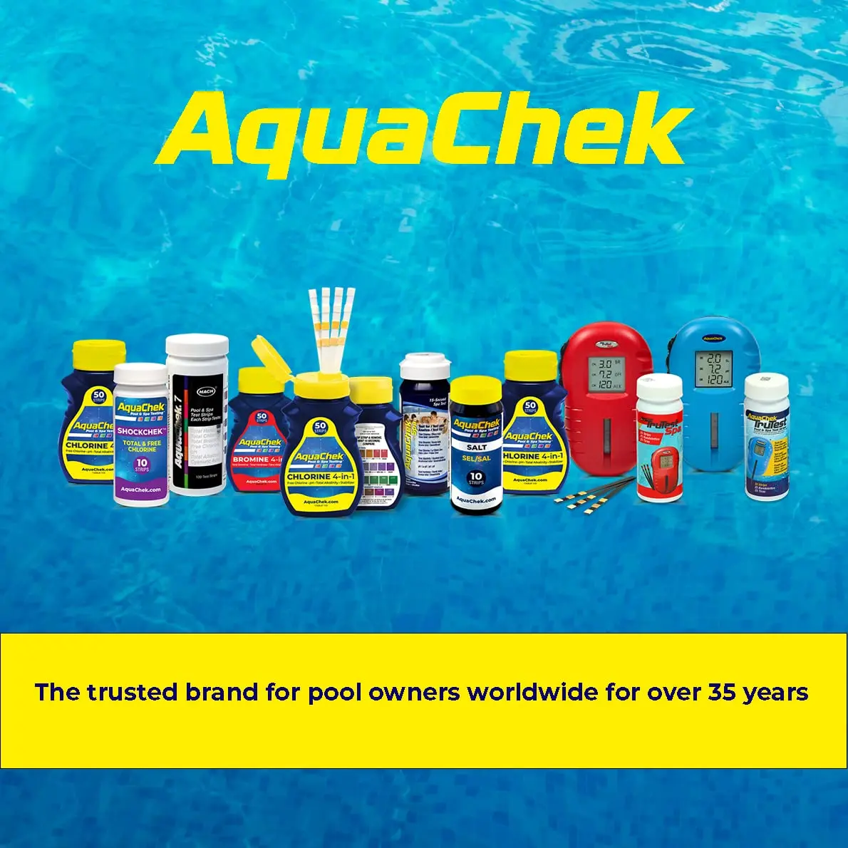 AquaChek 7-Way Pool and Spa Test Strips - 100 Count | Tests pH, Chlorine, Bromine, Alkalinity, Hardness, Cyanuric Acid - view 4