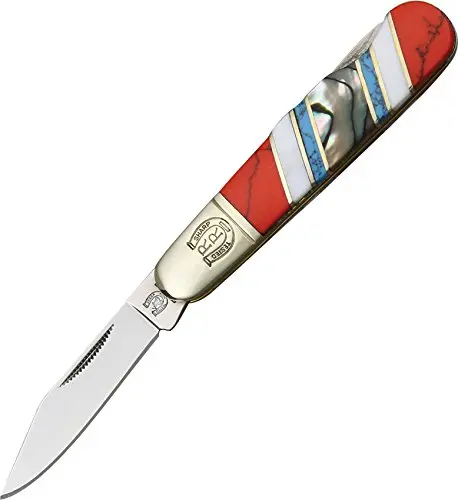 Rough Rider Stoneworx Barlow Knife 2 7/8" Lock Back | Handcrafted Natural Stone Handles - main product image