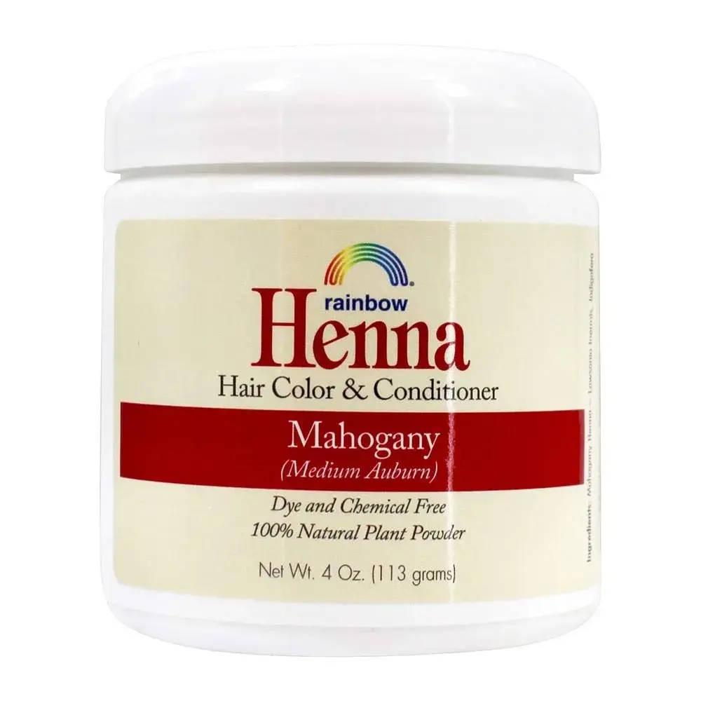 Rainbow Research Henna Hair Color and Conditioner Persian Mahogany Medium Auburn 118ml (4 Oz) | 100% Botanical Hair Color & Conditioner - main product image
