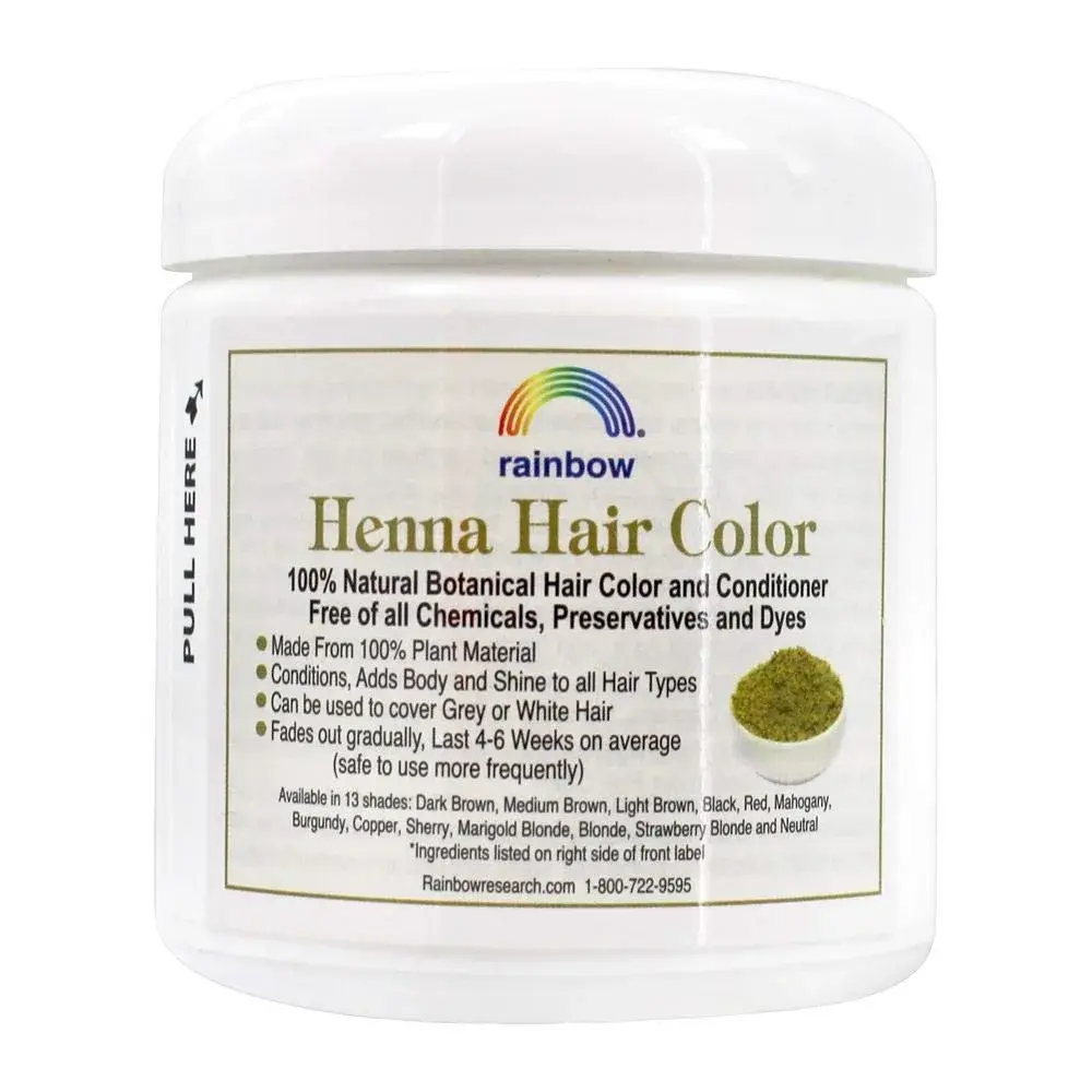Rainbow Research Henna Hair Color and Conditioner Persian Mahogany Medium Auburn 118ml (4 Oz) | 100% Botanical Hair Color & Conditioner - view 2
