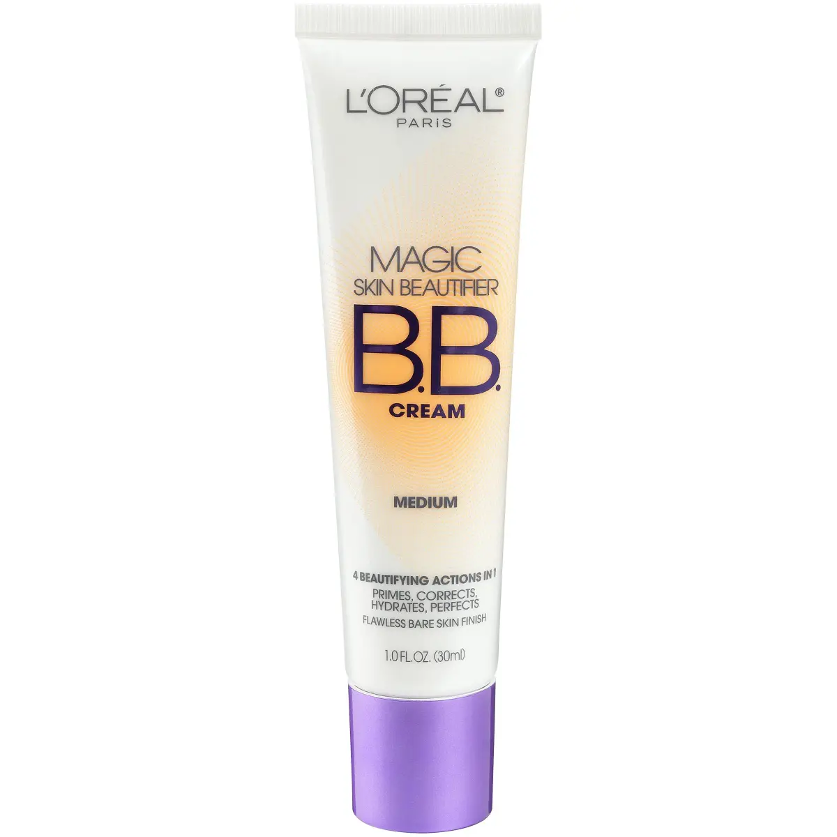 L'Oreal Paris Magic BB Cream - Medium Shade, Hydrating Skin Beautifier with Color Changing Foundation, 1 fl oz - main product image