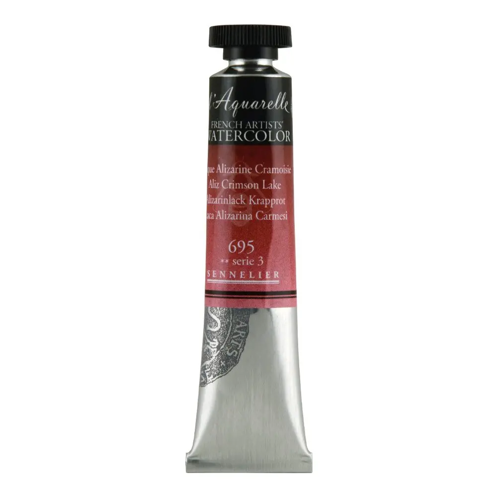 SENNELIER L'Aquarelle French Watercolor 21ml Tube Aliz Crimson Lake | Bright, Light & Vibrant - main product image