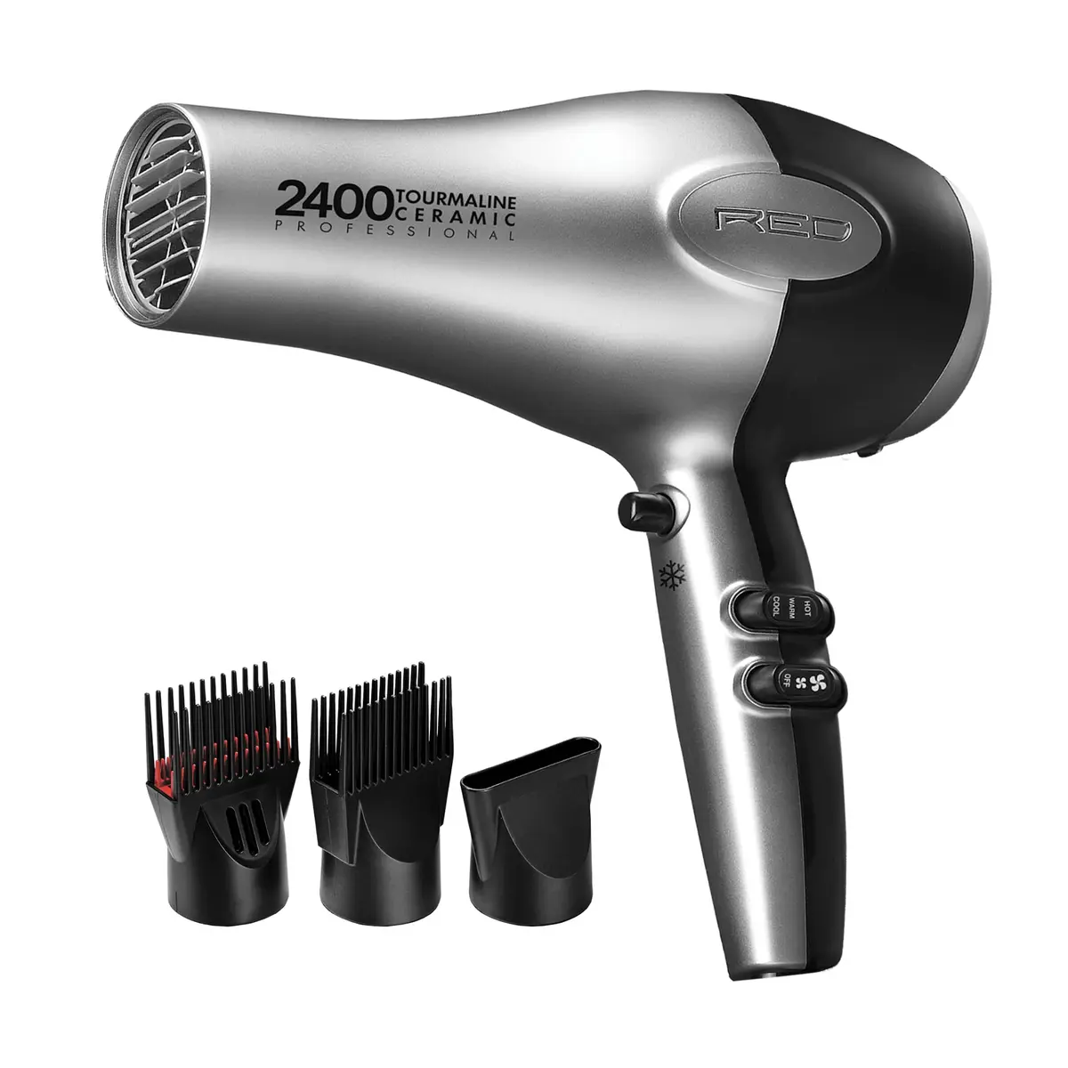 Red by Kiss Hair Dryer 2400W Tourmaline Ceramic | Salon-Quality Fast Drying - main product image