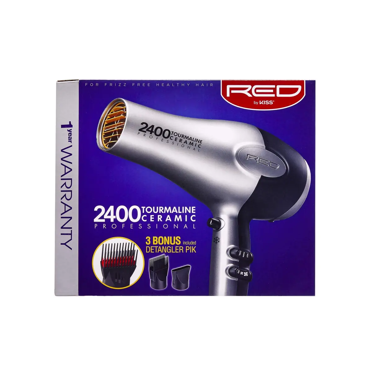 Red by Kiss Hair Dryer 2400W Tourmaline Ceramic | Salon-Quality Fast Drying - view 2