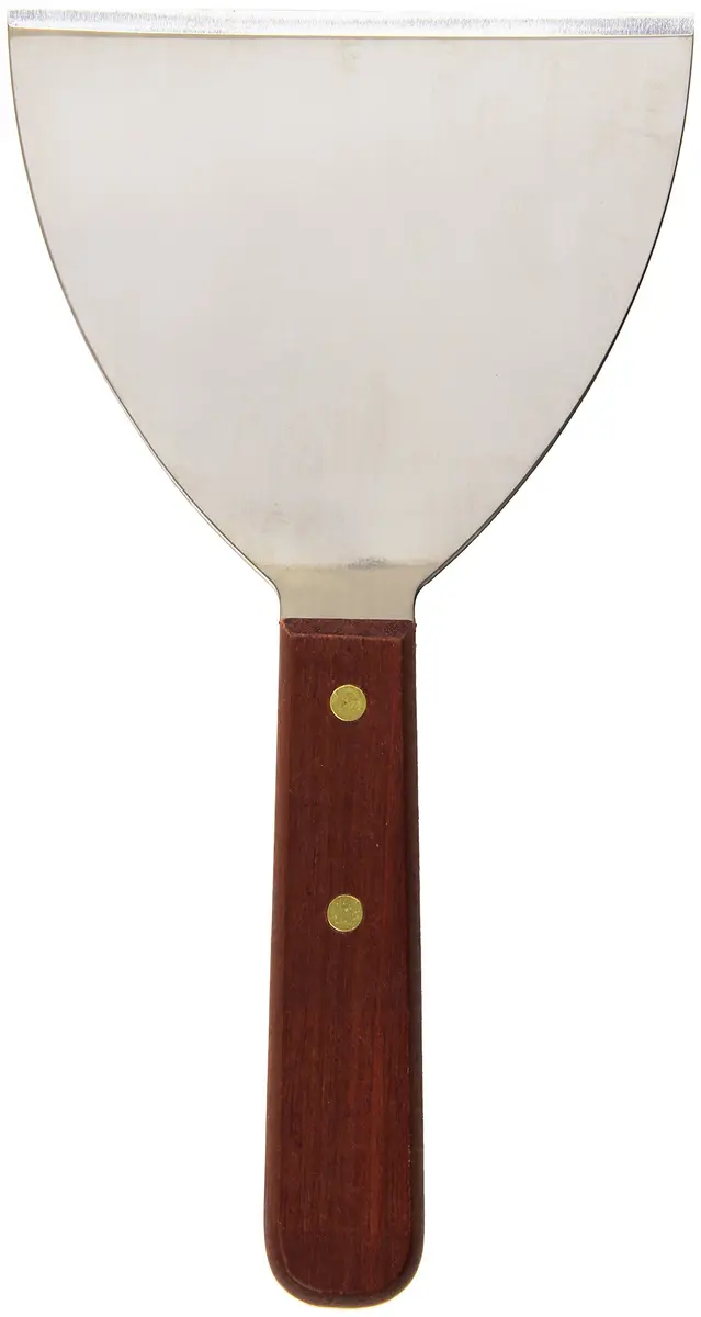 Crestware Food Spatula 5 in. Wood Handle | Heavy Duty Taiwan Made Kitchen Tool - view 2