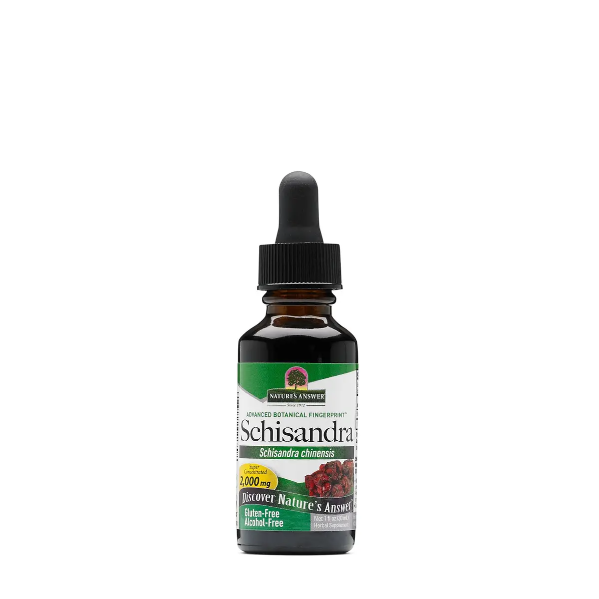 Nature's Answer Schisandra Berry Liquid 1oz | USDA Organic & Gluten-Free - main product image