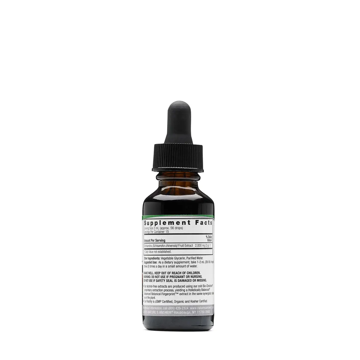 Nature's Answer Schisandra Berry Liquid 1oz | USDA Organic & Gluten-Free - view 2