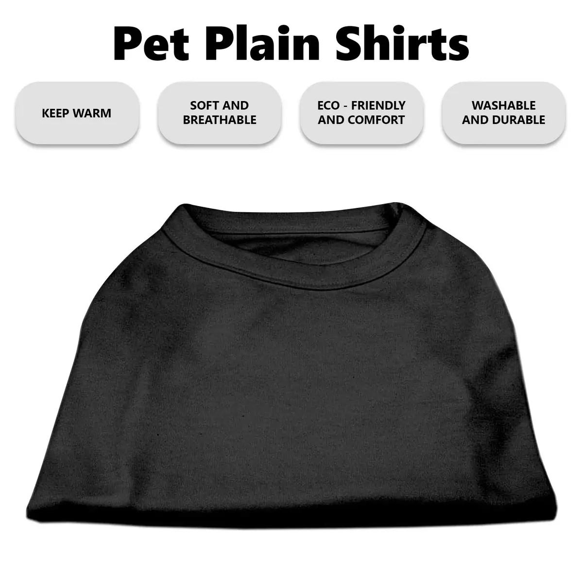 Mirage Pet Products Black Pet Apparel X-Small (18 inches length) | Sleeveless Dog Shirt for Everyday Wear - view 3