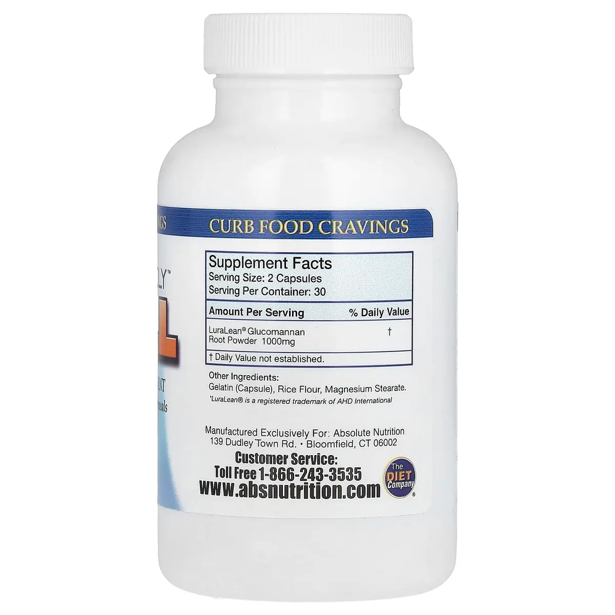 Absolute Nutrition Curb Food Cravings 60 Caps | Supports Appetite Control & Weight Loss - view 2
