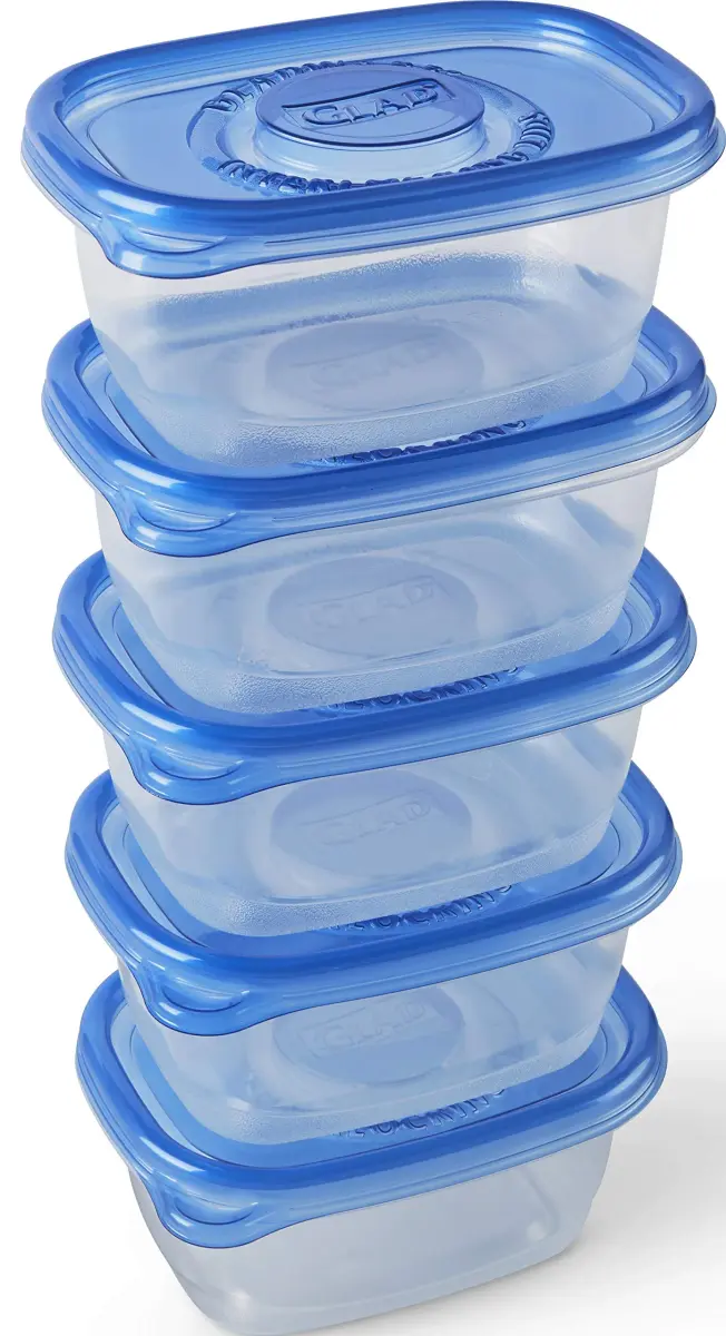 GladWare Medium Rectangle Snack Containers, 24 Oz (710 ml), 5-Count - Airtight & Leak-Resistant Food Storage - view 3