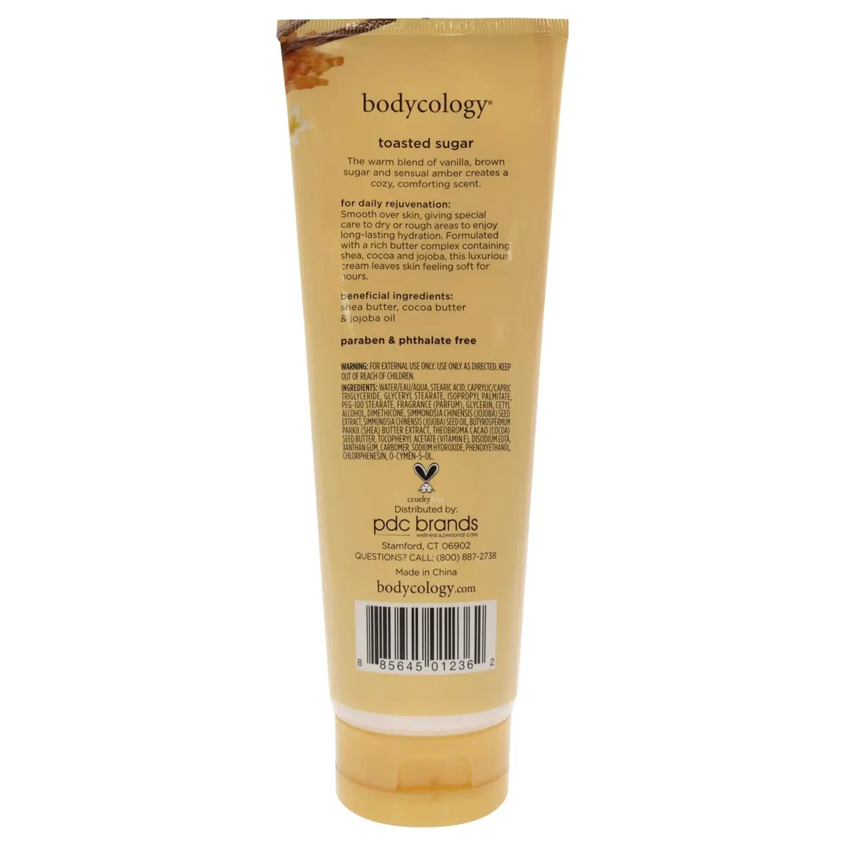 Bodycology Moisturizing Body Cream for Women, Toasted Sugar, 8 Oz | Deep Hydration for Dry Skin - view 2