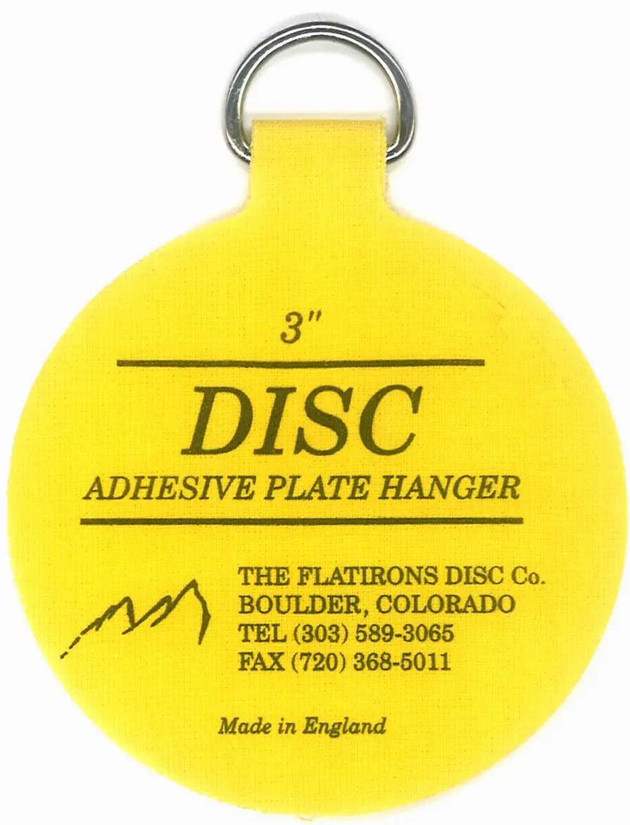 Disc Invisible English Adhesive Medium Plate Hanger Set (4-Pack, 3 Inch Discs) - view 2