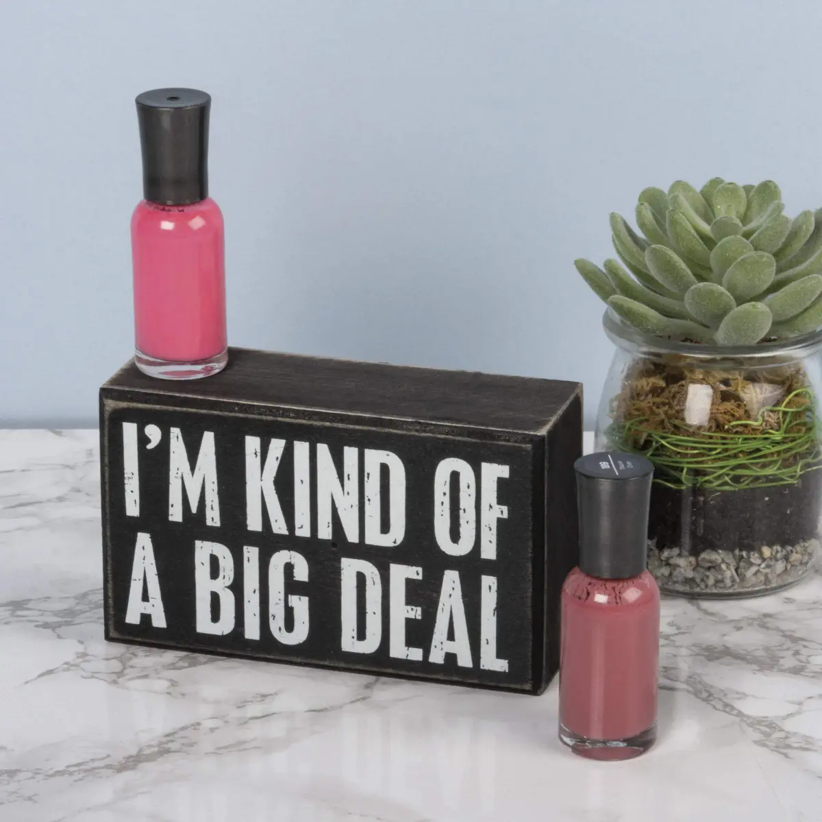 Primitives by Kathy Classic Box Sign 5 x 3-Inches | Reads: I'm Kind Of A Big Deal - view 3