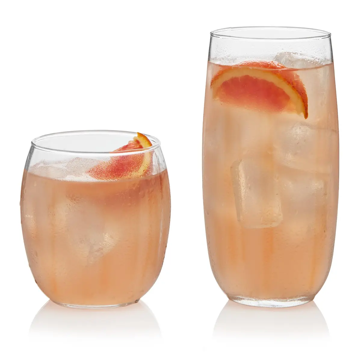 Libbey Samba Rocks and Tumbler Glass Cups Set of 16 | Versatile Dishwasher Safe Glassware - main product image