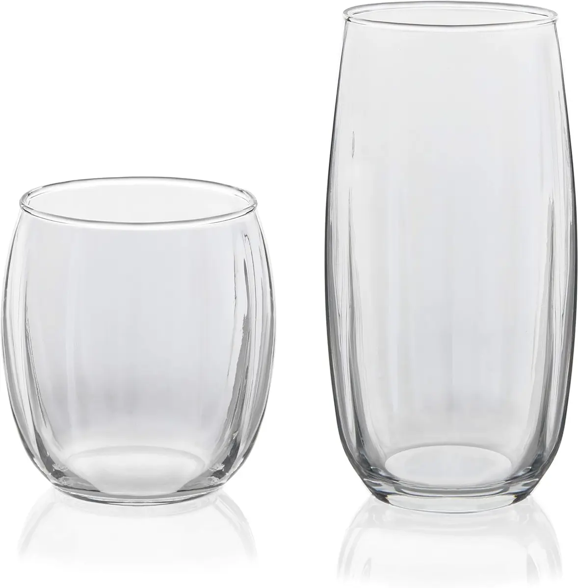 Libbey Samba Rocks and Tumbler Glass Cups Set of 16 | Versatile Dishwasher Safe Glassware - view 8