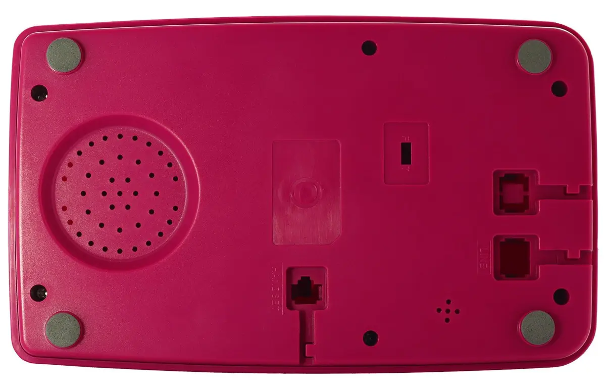 Opis Technology PushMeFon Cable Push Button Landline Phone, Violet Pink | Retro 1970s Design with Modern Compatibility - view 6