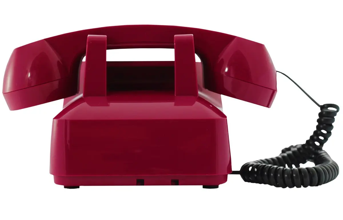 Opis Technology PushMeFon Cable Push Button Landline Phone, Violet Pink | Retro 1970s Design with Modern Compatibility - view 3