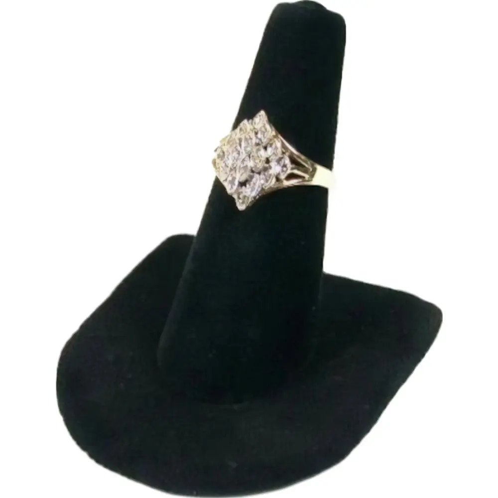 FindingKing 5 Black Velvet Ring Holder Showcase Display Stands | Elegant Jewelry Organizer for Rings - view 2