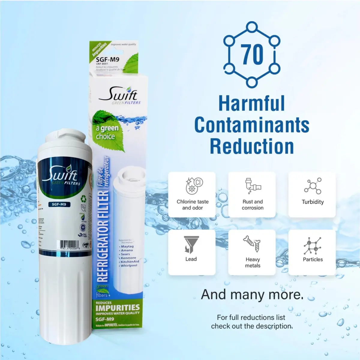 Swift Green Filters SGF-M9 Replacement Water Filter 2 Pack | NSF Certified, Made in USA - view 6
