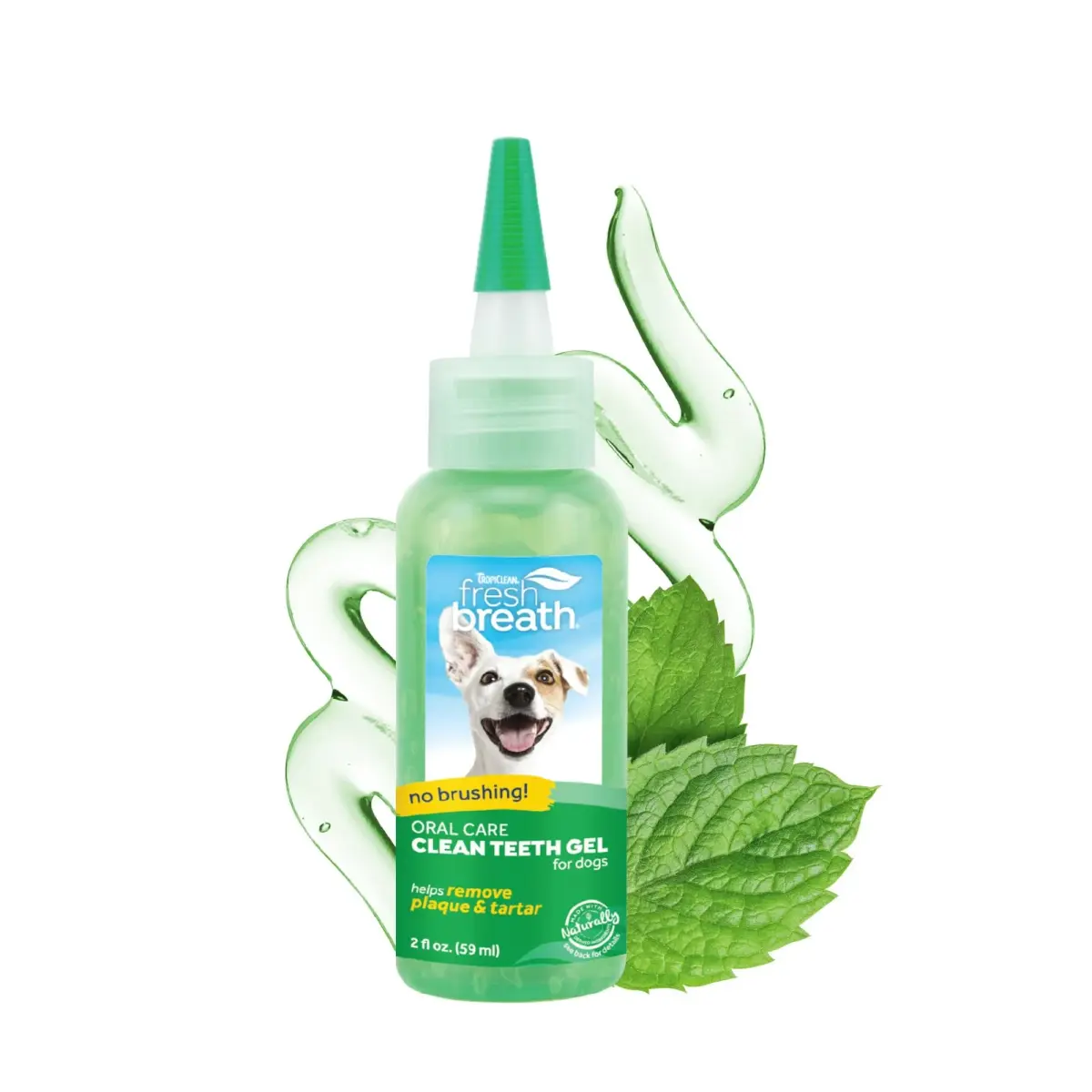 TropiClean Clean Teeth Gel for Dogs | Dog Dental Care | Breath Freshener | 59ml (2 Fl Oz) | Supports Oral Health - main product image