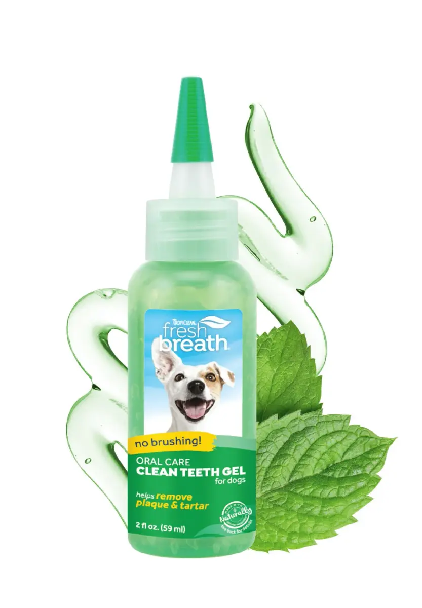 TropiClean Clean Teeth Gel for Dogs | Dog Dental Care | Breath Freshener | 59ml (2 Fl Oz) | Supports Oral Health - main product image