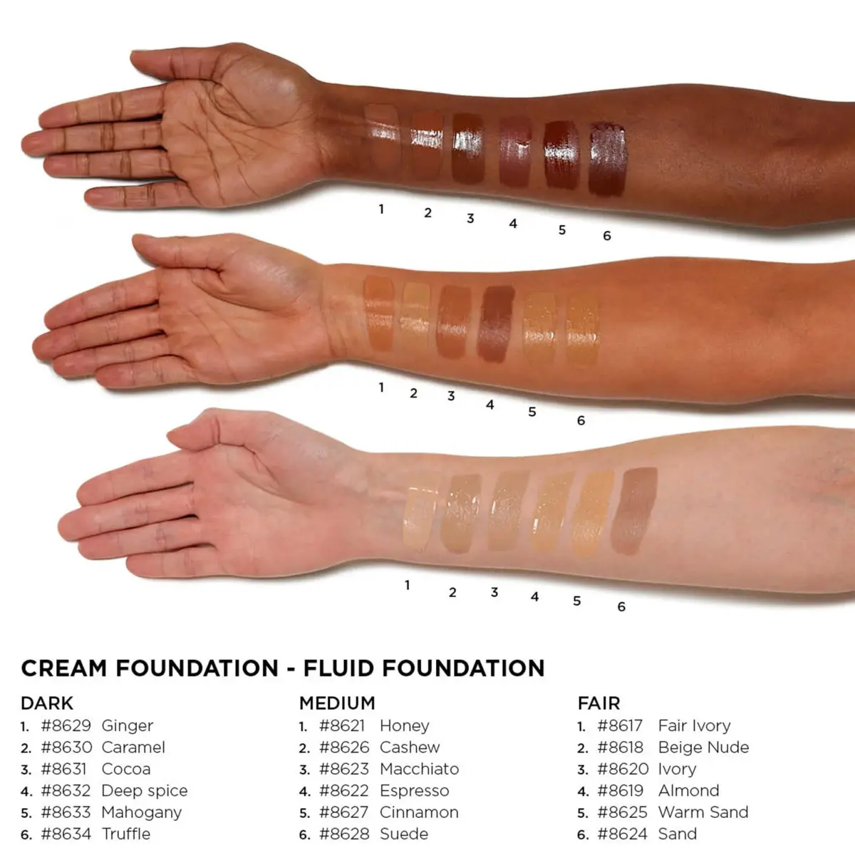 Lord & Berry Cream Foundation Fluid Almond 50ml (1.7 Fl Oz) | Full Coverage Lightweight Liquid Foundation - view 4