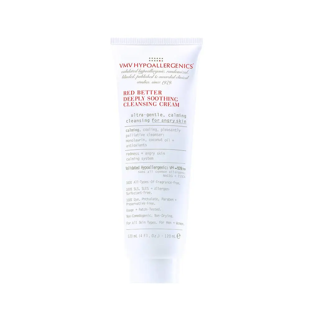 VMV Hypoallergenics Red Better Deeply Soothing Cleansing Cream, 4.06 Fl Oz | Calms Sensitive Skin & Hydrates - main product image