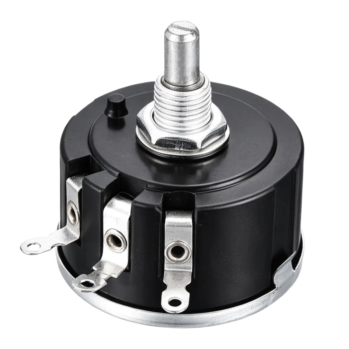 uxcell WX112(050) 5W 4.7K Ohm Single Turn Wire Wound Potentiometer 5.91mm (0.23") Shaft | Precision Control for Instruments - main product image