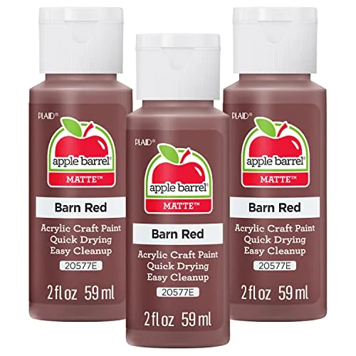 Apple Barrel Acrylic Paint Barn Red 2 oz | Non-Toxic Craft Paint for DIY Projects - main product image