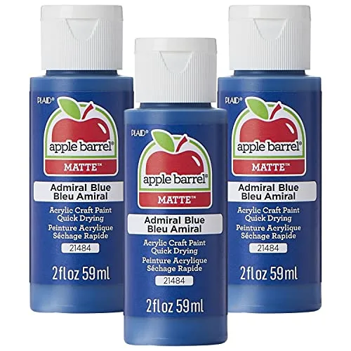 Apple Barrel Acrylic Paint Admiral Blue 2 oz | Non-Toxic Craft Paint for Beginners - main product image