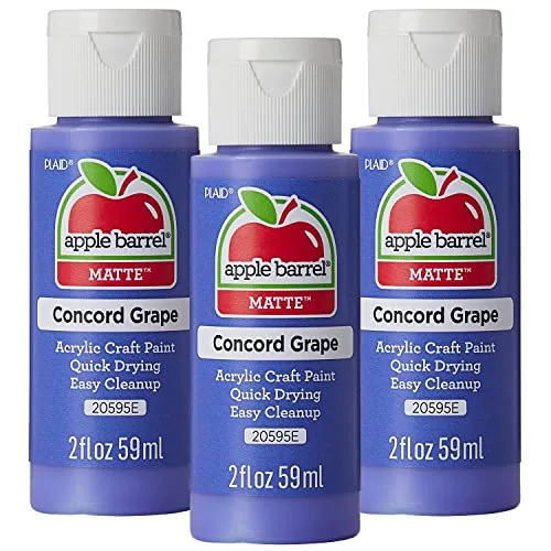 Apple Barrel Acrylic Paint Concord Grape 2 oz (59 ml) | Non-Toxic Craft Paint - main product image