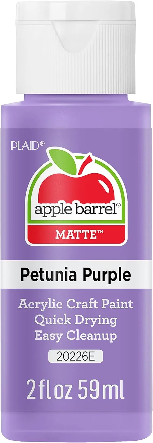 Apple Barrel Acrylic Paint, Petunia Purple, 57g (2 oz) | Non-Toxic Craft Paint for DIY Projects - main product image