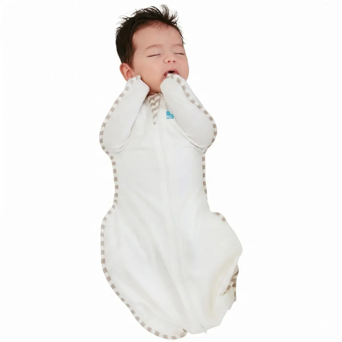 Love to Dream Swaddle Up Organic Baby Sleep Sack | 1.0 TOG, 68cm (27 in), Cream - main product image