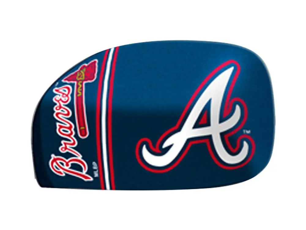 FANMATS MLB Atlanta Braves Mirror Cover Small | Officially Licensed Tailgating Accessory - main product image