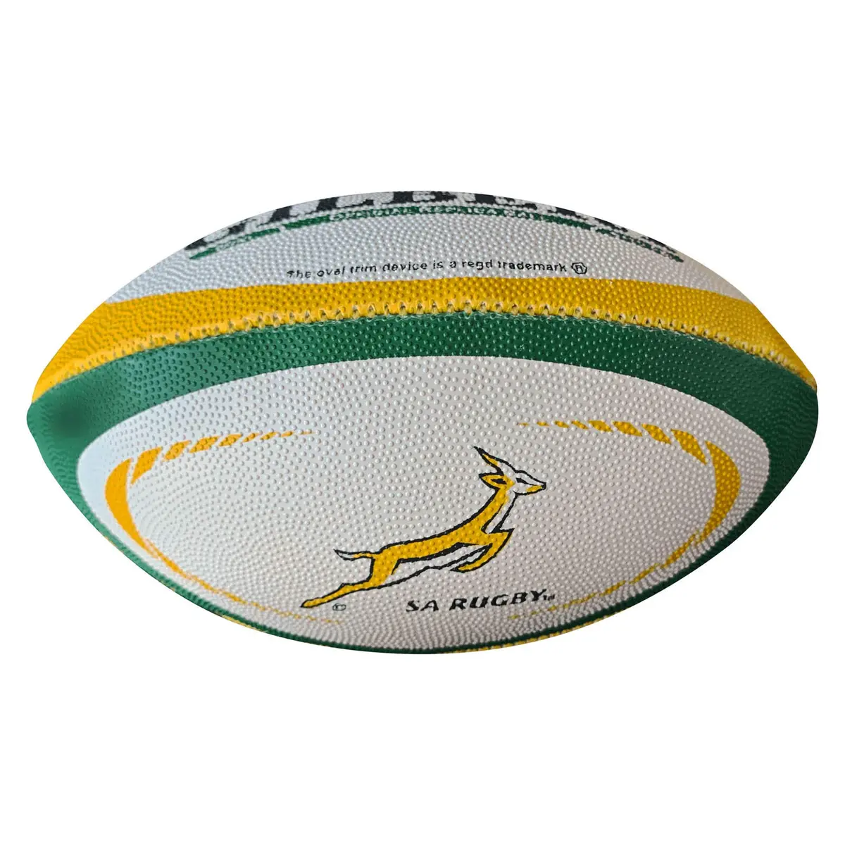 Gilbert South Africa Mini Rugby Ball | Official Replica Souvenir Ball (7.24" x 4.65" x 2.44") - view 3