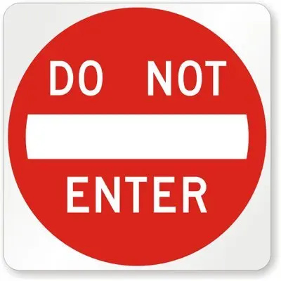 SmartSign Do Not Enter MUTCD Sign 30" x 30" Reflective Aluminum Red on White | MUTCD Compliant, 3M High Intensity Grade Reflective - view 2