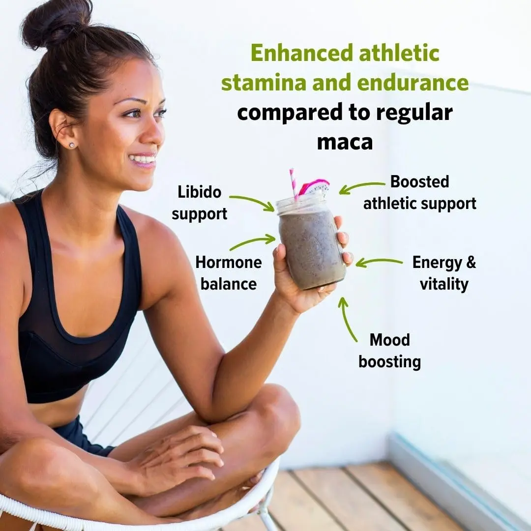 Sunfood Superfoods Red Maca Powder 8 oz | Organic, Vegan, Adaptogen for Energy & Hormonal Balance - view 5