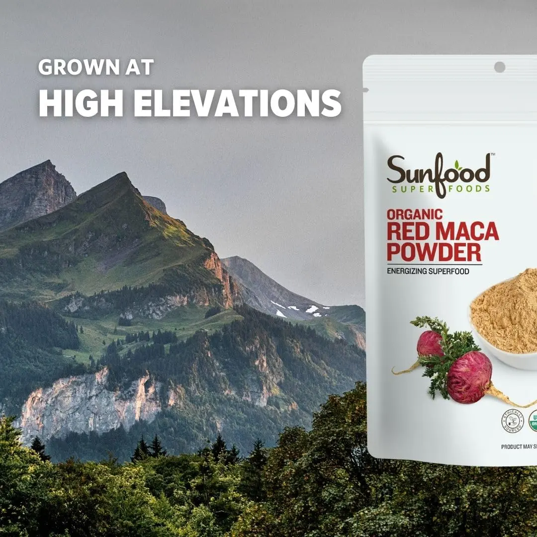 Sunfood Superfoods Red Maca Powder 8 oz | Organic, Vegan, Adaptogen for Energy & Hormonal Balance - view 6