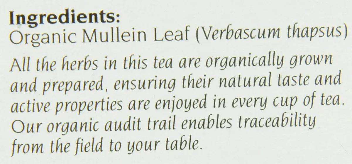 Celebration Herbals Organic Mullein Leaf Tea Bags 24 Count | Herbal Tea for Respiratory Support in India - view 5