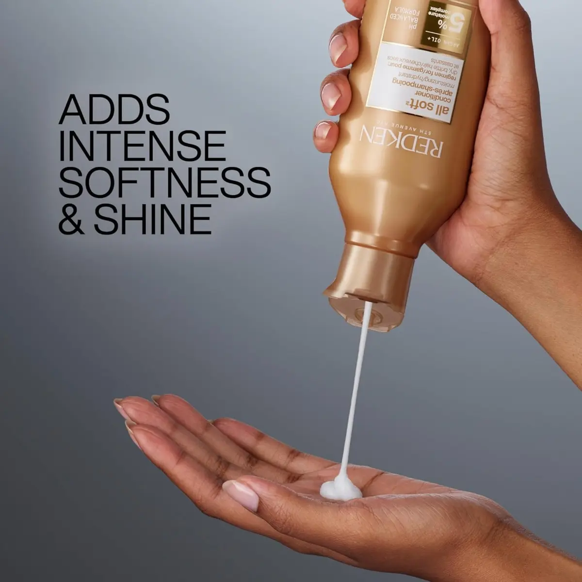 Redken All Soft Argan Oil Conditioner | For Dry / Brittle Hair | Moisturizes & Provides Intense Softness | 30ml (1 Fl Oz) | Salon Professional - view 4