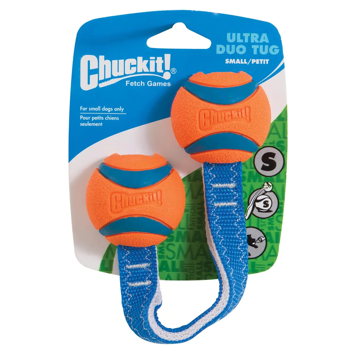 Chuckit! Ultra Duo Tug Toy for Small Dogs (0-20 lbs) | Durable Tug & Fetch Toy for Indoor/Outdoor Play - main product image