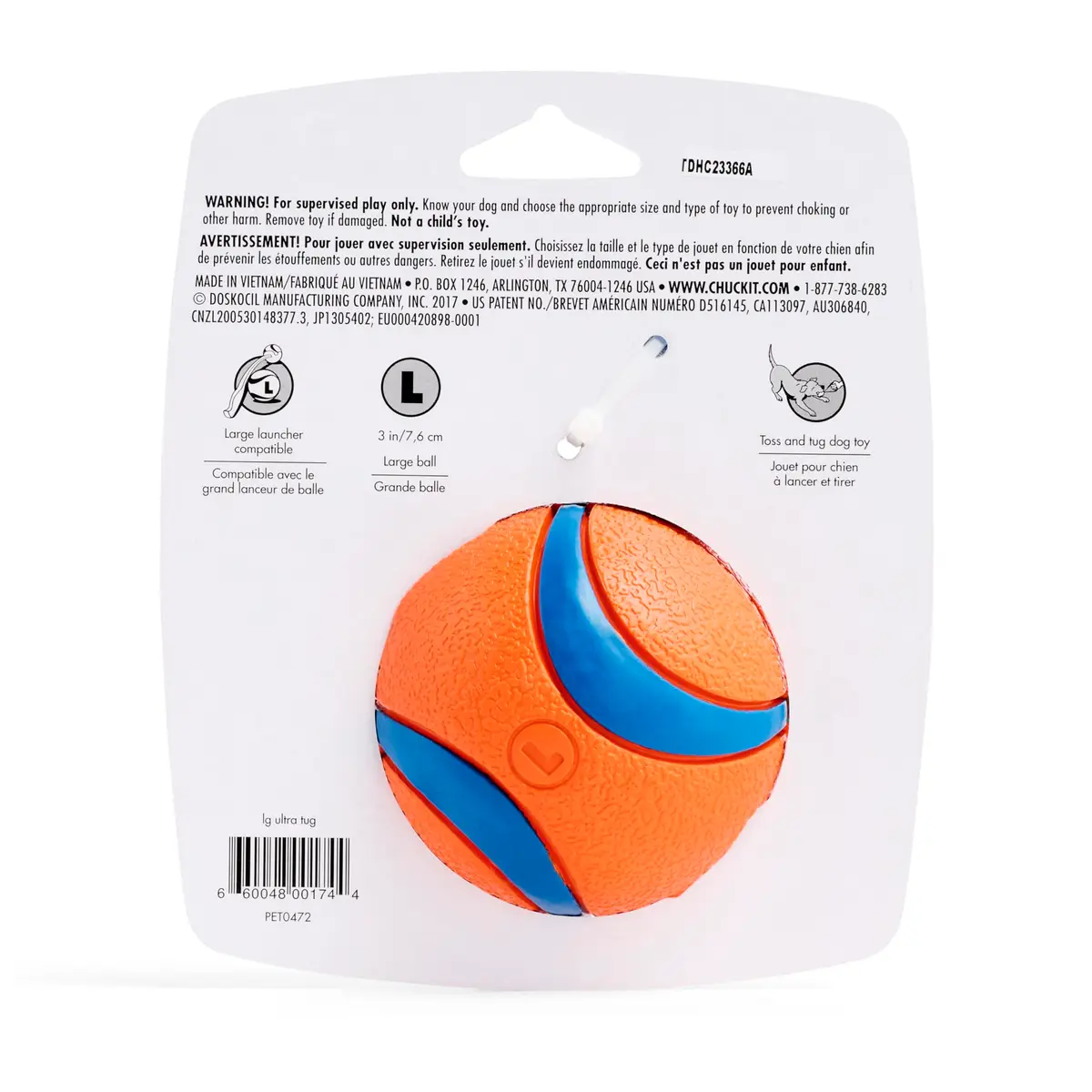 Chuckit! Ultra Tug Dog Toy, Large 3-inch Diameter, 0.1 kg (0.22 lb) | Fetch & Tug Play for Large Breeds - view 6