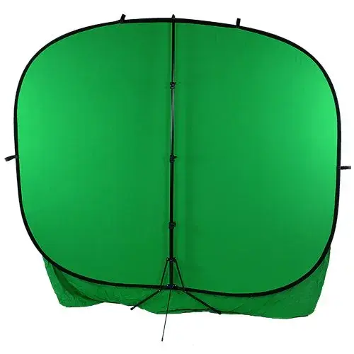 Fotodiox 8x14' Muslin Chromakey Green Backdrop for Collapsible Portable Backdrop Kit - view 2