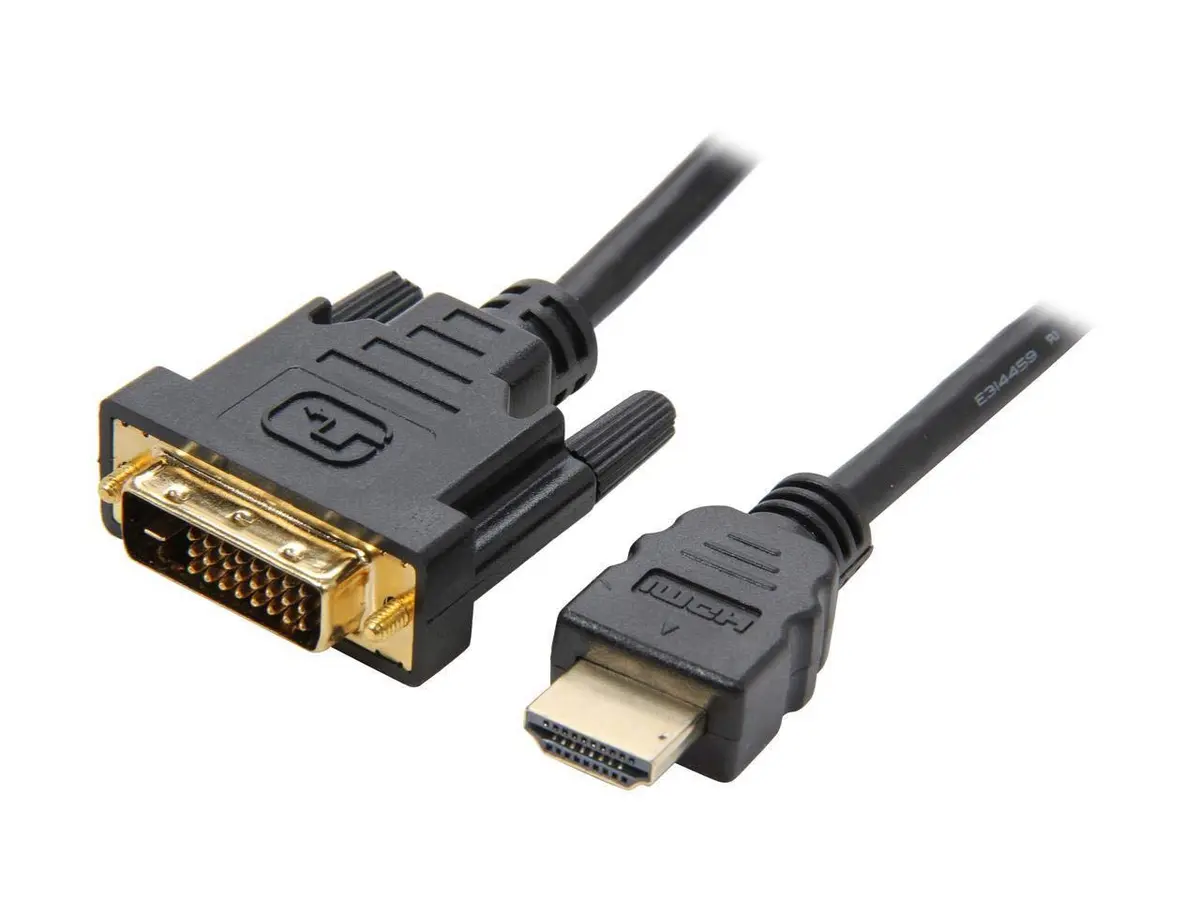 Nippon Labs 15 ft. HDMI to DVI Cable with Gold-Plated Connector Model DVI 5 HDMI | Copper Braided, 15 Feet, Black - view 2