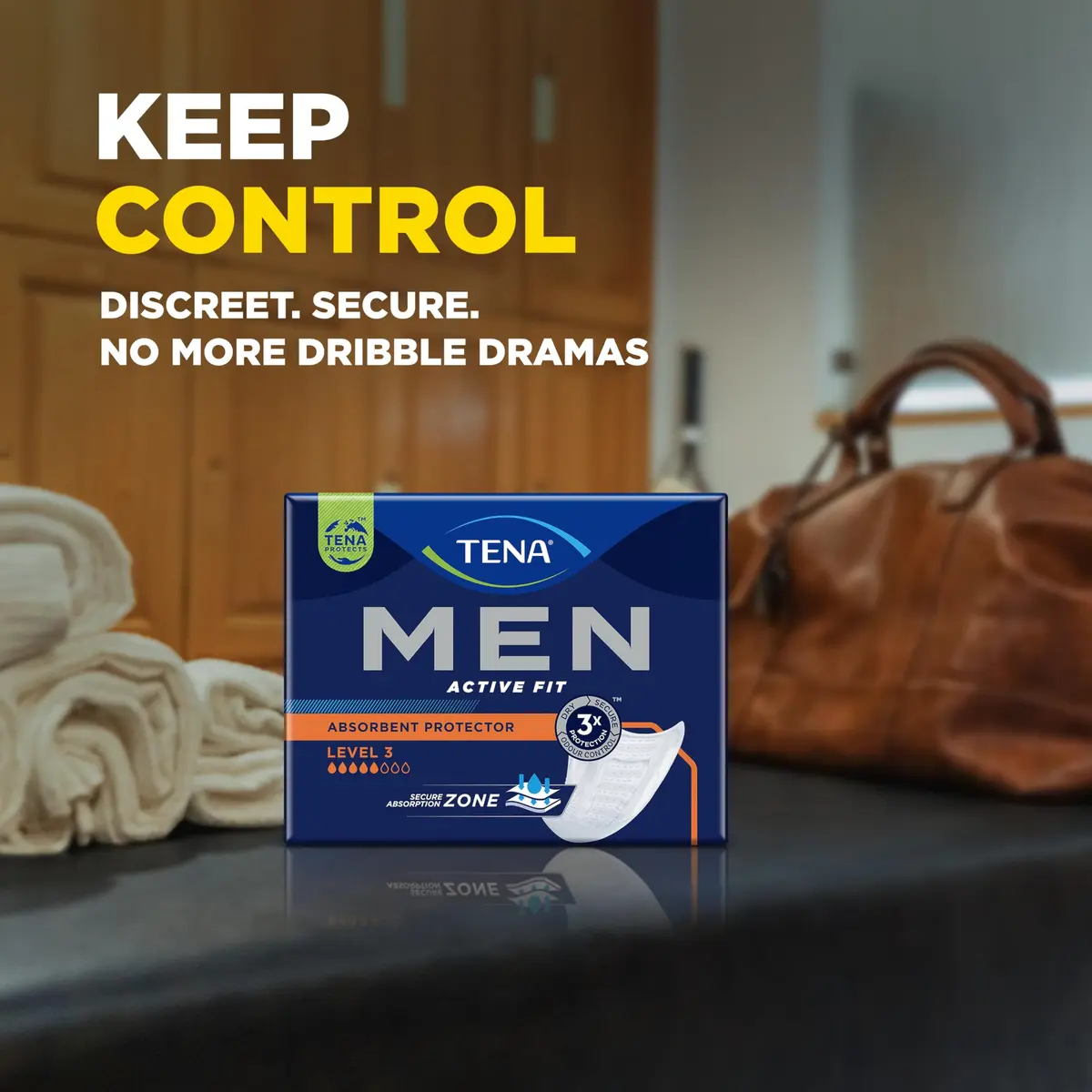 TENA Men Level 3 Protective Underwear 16 Count (Pack of 1) | High Absorbency for Men - view 7